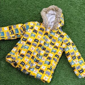 JoMake kids Puffer Jacket - Cat Print